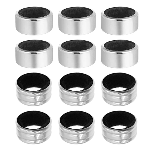 ETEREAUTY 12pcs Drip Proof Bottle Stopper Assorted Color Stainless Steel Drip Ring for Party