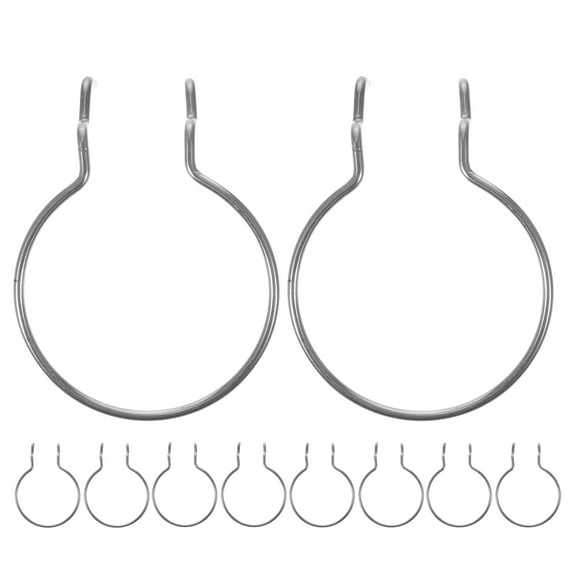 ETEREAUTY 12pcs Retail Pegboard Hooks Silver Iron Tools for Effective Home Organization