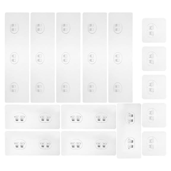 ETEREAUTY 15Pcs White Wall Hooks for Hanging Shower Racks Baskets and Storage Bags