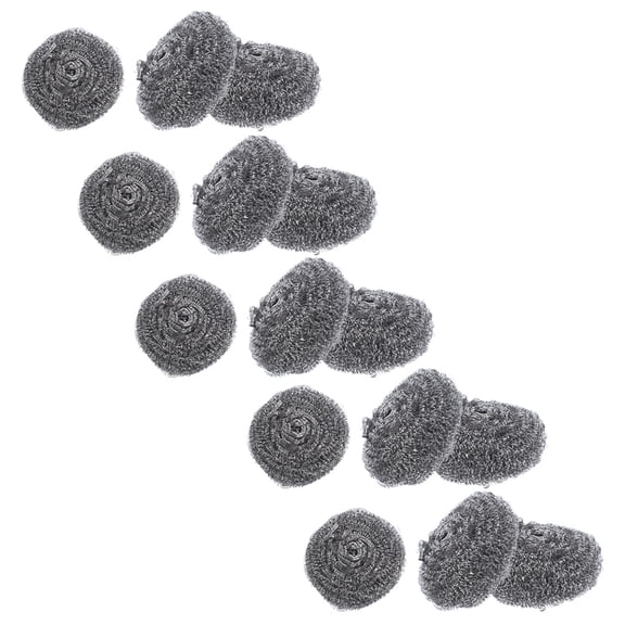 ETEREAUTY 15Pcs Wire Steel Scrubber Balls for Effective Kitchen Pot Pan Scouring