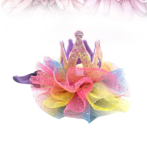 ETEREAUTY 1PC Pet Holiday Hat Crown Shaped Adjustable Costume Accessory for Parade Event