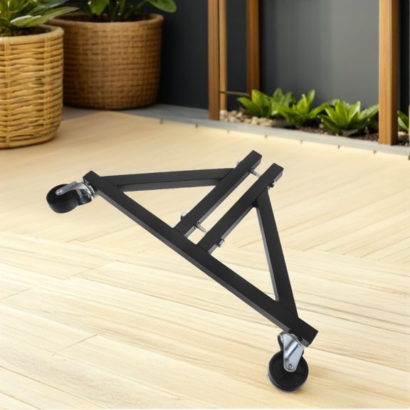ETEREAUTY 1Pair Black Pegboard Caster Base Rolling Support for Garage Tool Storage Modular Design