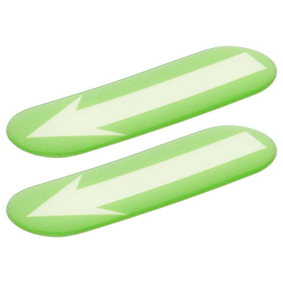 ETEREAUTY 1Pair Green Luminous Arrow Decals for Car Use with Durable Nighttime Direction Indication