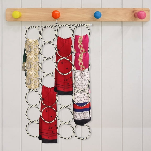 ETEREAUTY 1Pc Iron Scarf Storage Rack Strong Bearing Capacity Holder for Scarves Ties Belts and Accessories
