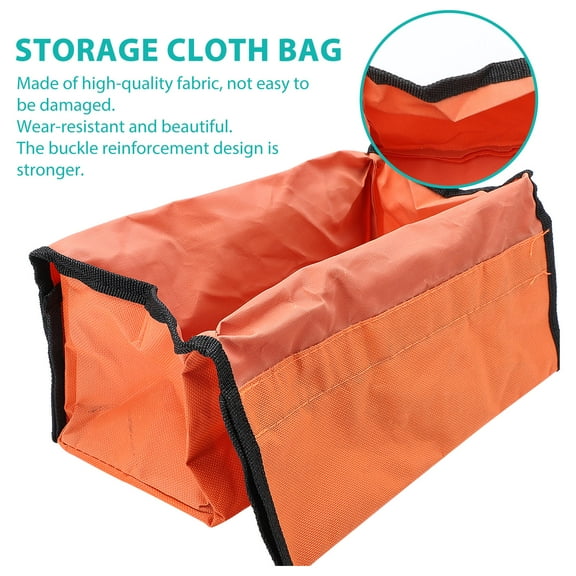 ETEREAUTY 1Pc Orange Herringbone Ladder Bag Rewashable Durable Tool Pouch for Equipment