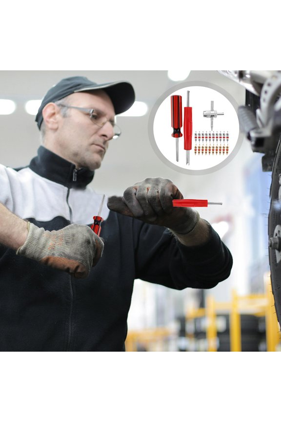 1Set Core Remover Installer Tool for Tire Valve Stem with Compact Portable Design
