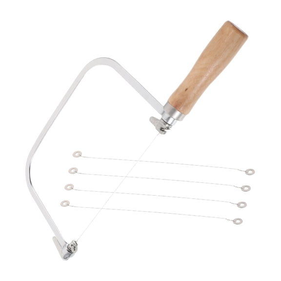 ETEREAUTY 1Set Handheld Stainless Steel Soap Loaf Cutter Adjustable Wire Slicer for Craft Soap Cutting