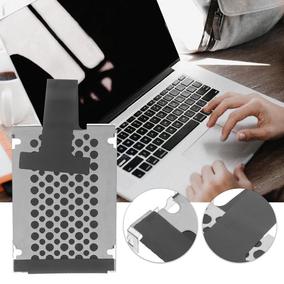 ETEREAUTY 1Set Hard Drive Bracket Black Durable Rail for Precise Fit Computer Accessory