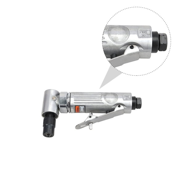ETEREAUTY 1Set Plated Silver Polishing Machine Pneumatic Tool with Tail Exhaust and Safety Protection