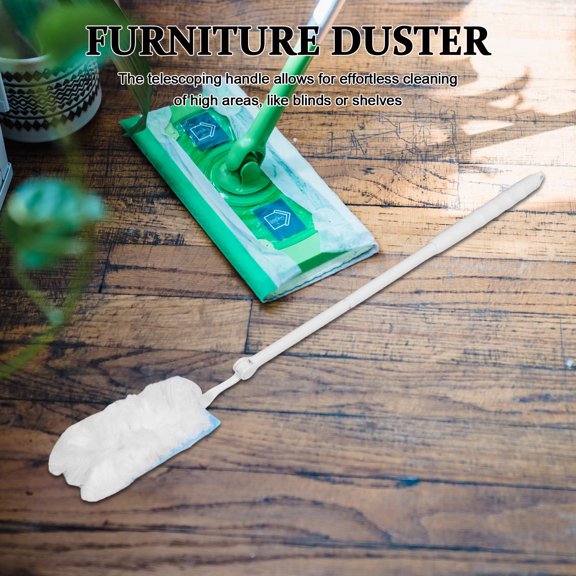 ETEREAUTY 1Set Reusable Washable Microfiber Duster with Extendable Reach for Office and Car