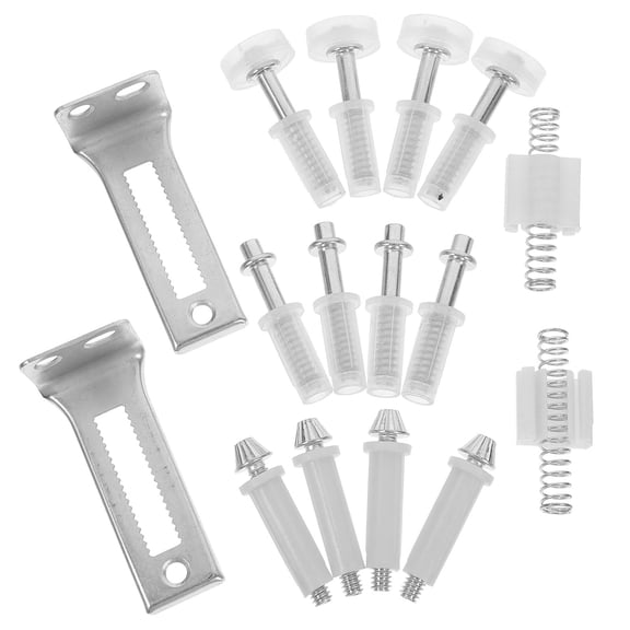 ETEREAUTY 1Set Sliding Door Hardware with Top Pivots Stainless Steel for Closet Door Replacement