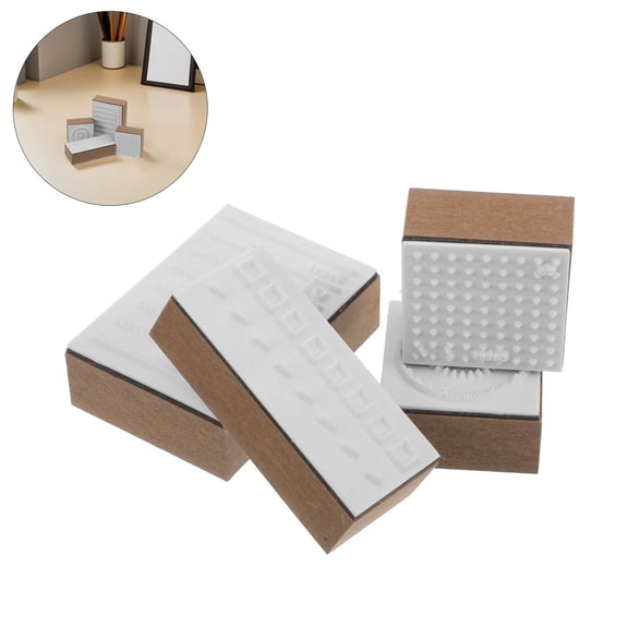 ETEREAUTY Wood Stamp Kit Set with Japanese Designs for Journaling, Daily Planner, Scrapbooking and Craft Projects