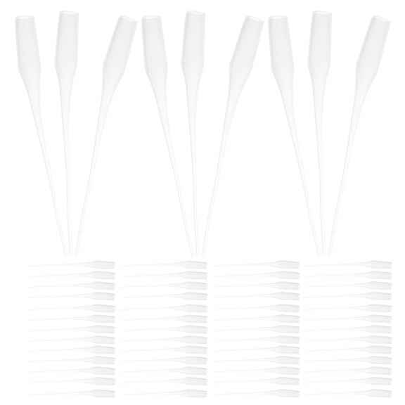 ETEREAUTY 200Pcs Precision Glue Applicator Nozzles Transparent Plastic Tips for DIY Craft and Repair