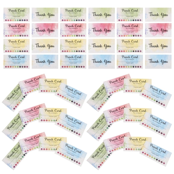 ETEREAUTY 200Pcs Reward Punch Cards for Student Behavior Motivation Classroom Incentive Chart Multi Color