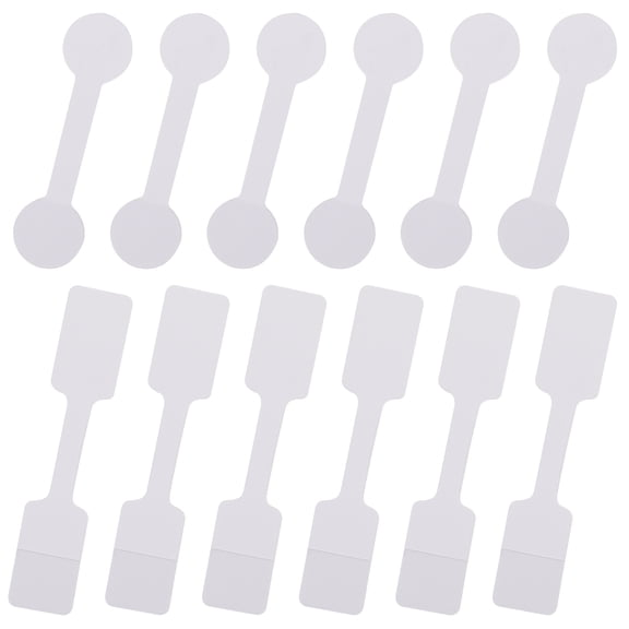 ETEREAUTY 200Pcs White Round Head Price Display Labels for Jewelry and Ornament Use