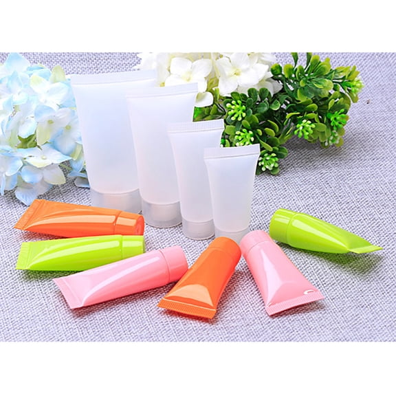 ETEREAUTY 20Pcs Assorted Color Hand Cream Hose Bottle Refillable Lotion Container for Home and Travel
