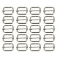 ETEREAUTY 20pcs 25mm Metal Sliding Bar Triglides Wireformed Roller