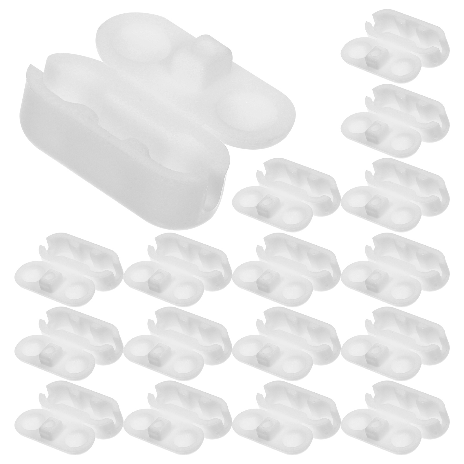 ETEREAUTY 20pcs Replacement Vertical Roman Roller Blind Ball Chain Cord Connector Clips