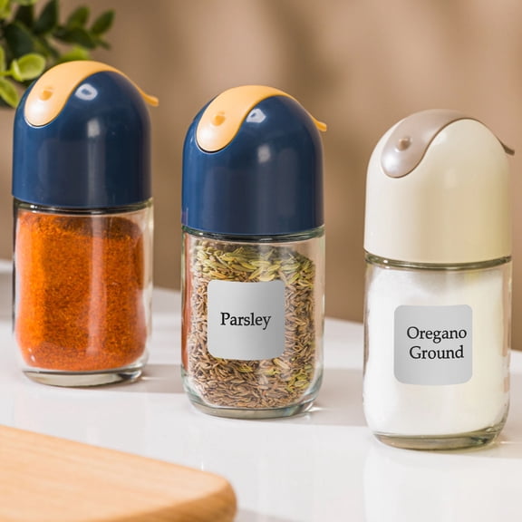 ETEREAUTY 216Pcs Self Adhesive Spice Jar Label Stickers Preprinted for Kitchen Storage and Organization