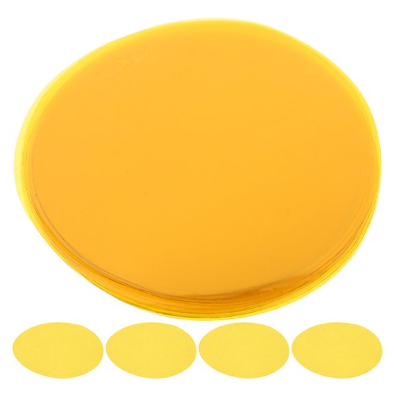 ETEREAUTY 25Pcs Yellow Color Filter for Lamps Easy to Apply Light Diffuser Film for Home Use