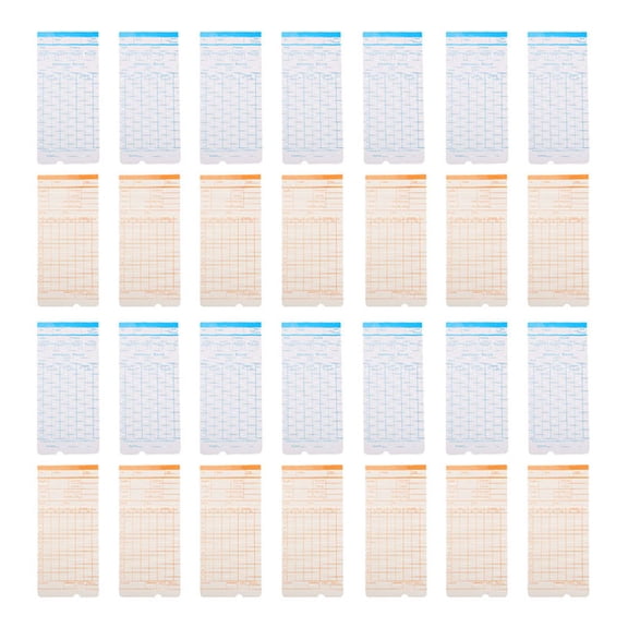 ETEREAUTY Double-Sided Attendance Cards Multi-Color Paper for Efficient Clock in 285Pcs