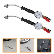 ETEREAUTY 2Pcs Quick Inflation Tire Inflator Nozzle with Extended Design and Pressure Gauge