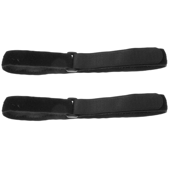 ETEREAUTY 2Pcs Black Cycle Straps for Pedals Lightweight Multipurpose Fixing Bands