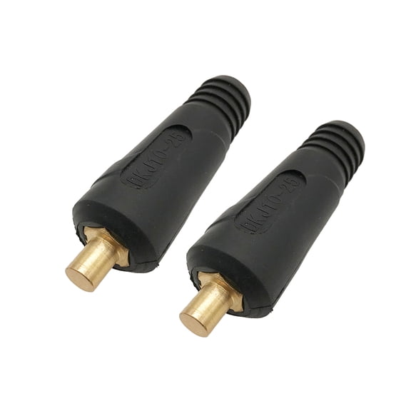 ETEREAUTY 2Pcs Black Plug for Soldering Quick Connector with Anti Off and Cable Terminal Use
