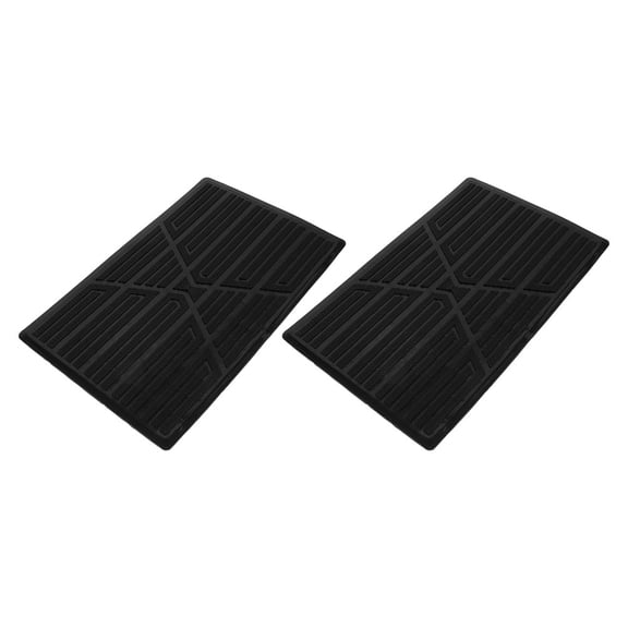 ETEREAUTY 2Pcs Car Floor Mat Repair Patch Rubber Pedal Cover Anti Slipping Foot Pedal Pad Black