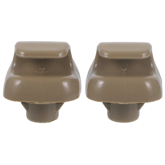 ETEREAUTY 2Pcs Car Sun Visor Holder Clip Beige Practical Sunshade Extender for Vehicles