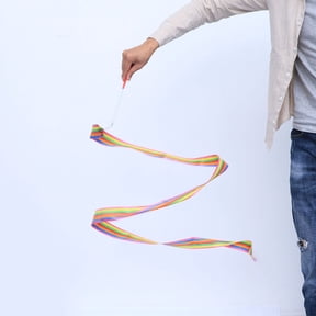 ETEREAUTY 2Pcs Dancing Streamers Gymnastics Ribbon for Oriental Dance and Circus Skill
