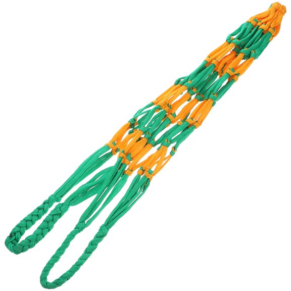 ETEREAUTY 2Pcs Drawstring Mesh Net Bag Basketball Storage Carrier for Football and Sports Balls Daily Use