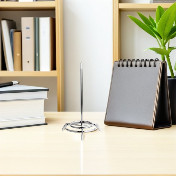 ETEREAUTY 2Pcs Metal Ticket Stabber Receipt Holder with Stable Base for Restaurant Order Management