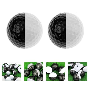 ETEREAUTY 2Pcs Practice Putting Balls with Double Color Design Durable Material for Training Game