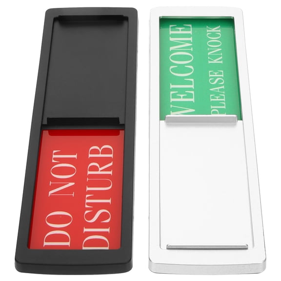ETEREAUTY 2Pcs Privacy Do Not Disturb Sign with Magnetic Slider for Office and Meeting Rooms