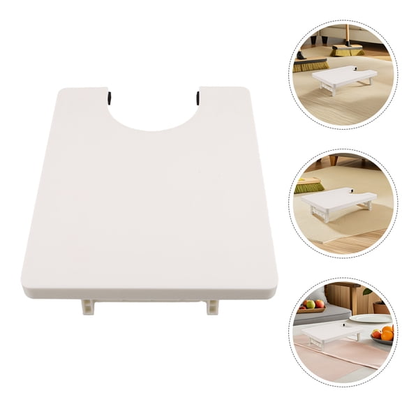 ETEREAUTY 2Pcs Sewing Machine Table Extension White Plastic Lightweight Portable Boards with Universal Compatibility