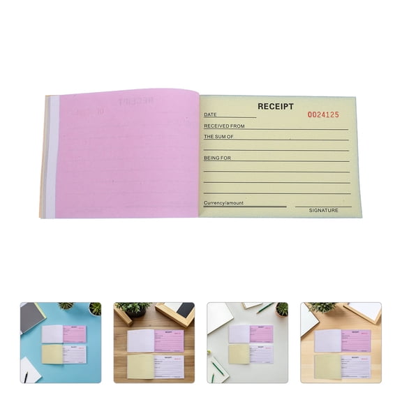 ETEREAUTY 2Pcs Small Business Invoice and Receipt Book Multi Purpose Purchase Order and Rent Receipt Notepad