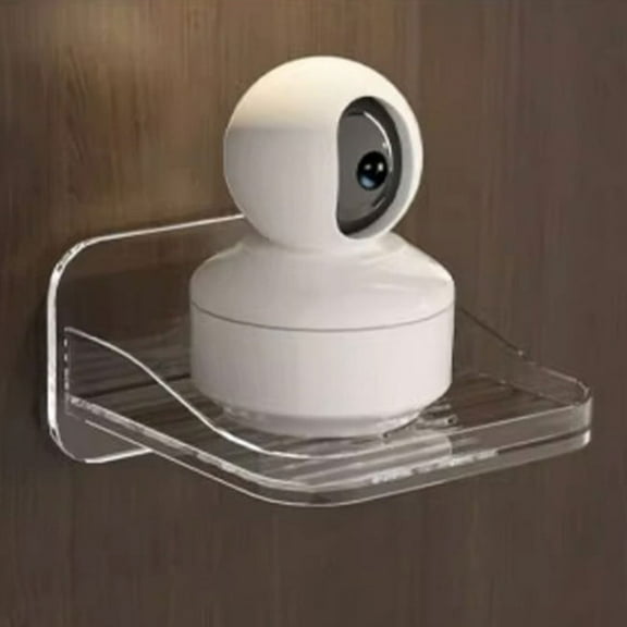 ETEREAUTY 2Pcs Space Saving Transparent Wall Shelf for Living Room Entryway Camera Display