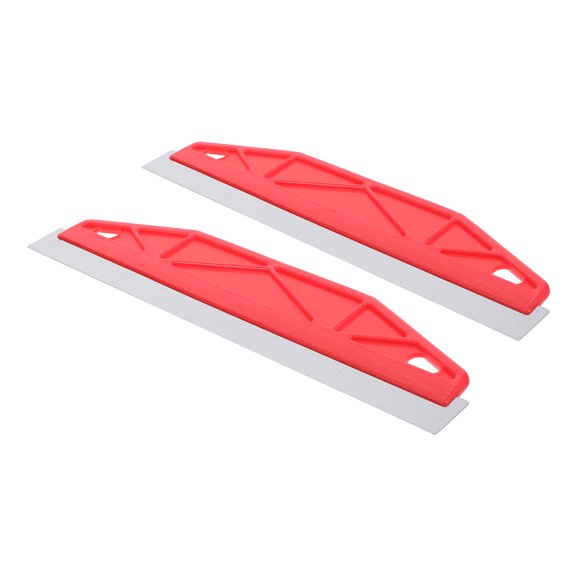 ETEREAUTY 2Pcs Stainless Steel Paint Guard for Skirting Boards with Red Grip for Clean Crisp Paint Lines