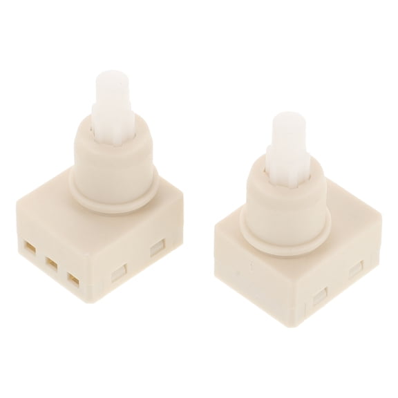 ETEREAUTY 2Pcs Vehicle Dome Light Switch White ABS Interior Lamp Kit Modern Design