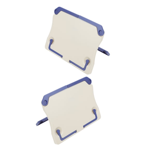 ETEREAUTY 2Pcs White Portable Music Sheet Support Holder with Adjustable Angle for Desk Use