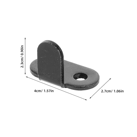 ETEREAUTY 2 Sets Black Sliding Closet Door Floor Guides, Heavy Duty with Quiet Soft Close Design for Smooth