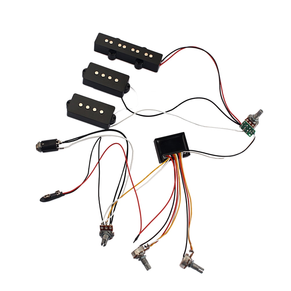 ETEREAUTY 3 Band Equalizer EQ Preamp Circuit Bass Guitar Tone Control