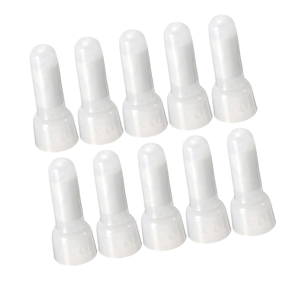 ETEREAUTY 300Pcs White Closed End Wire Caps Quick Joint Connectors for Lighting and Security Wiring