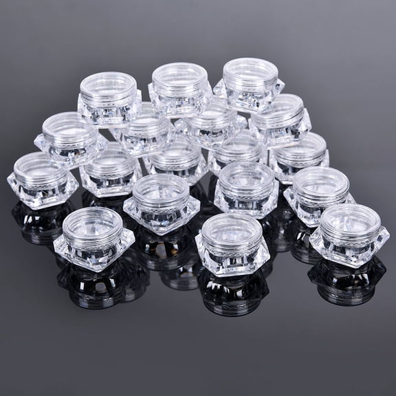 ETEREAUTY 32Pcs White Sample Cream Bottles Portable Compact Containers for Storage Use