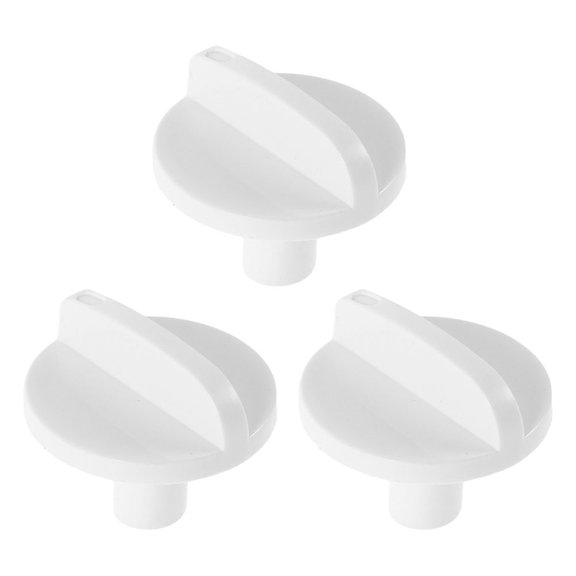 ETEREAUTY Fridge Temperature Knob, White ABS, Precise Control, Easy Replacement