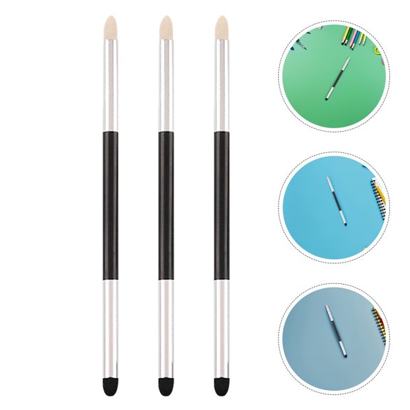 ETEREAUTY 3Pcs Sketch Blenders Set with Washable Soft Tip Erasers for Detailed Drawing and Painting