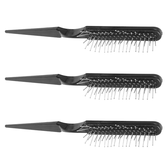 ETEREAUTY 3Pcs Steel Teasing Hair Brush with Wire Bristles for Wig Hair and Home Use