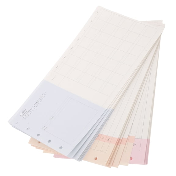 ETEREAUTY 3Sets M5 Tri-Fold Planner Inserts Loose Leaf Paper for Daily Weekly Monthly Planner