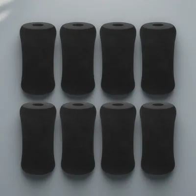 ETEREAUTY 4Pcs Foam Leg Training Covers Black Cushion Pads for Weight Bench and Gym Roller Pads
